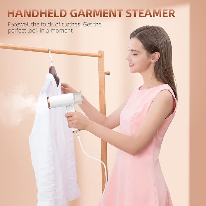 Portable Steamer for Travel Clothes  -Fast Heat-up, 1200W, 120ml Water Tank