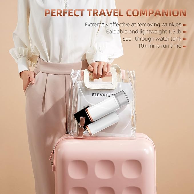 Portable Steamer for Travel Clothes  -Fast Heat-up, 1200W, 120ml Water Tank